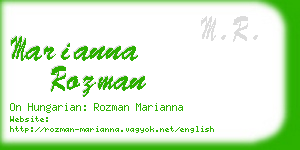 marianna rozman business card